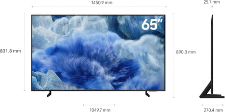 Samsung 65 Inch QLED TV, Q8F, 4K, Q4 AI Processor, 100% Color Volume with Quantum Dot, AirSlim, Endless Free Content, Samsung Vision AI Smart TV, QA65Q8FAAUXZN (2025 - UAE Version)