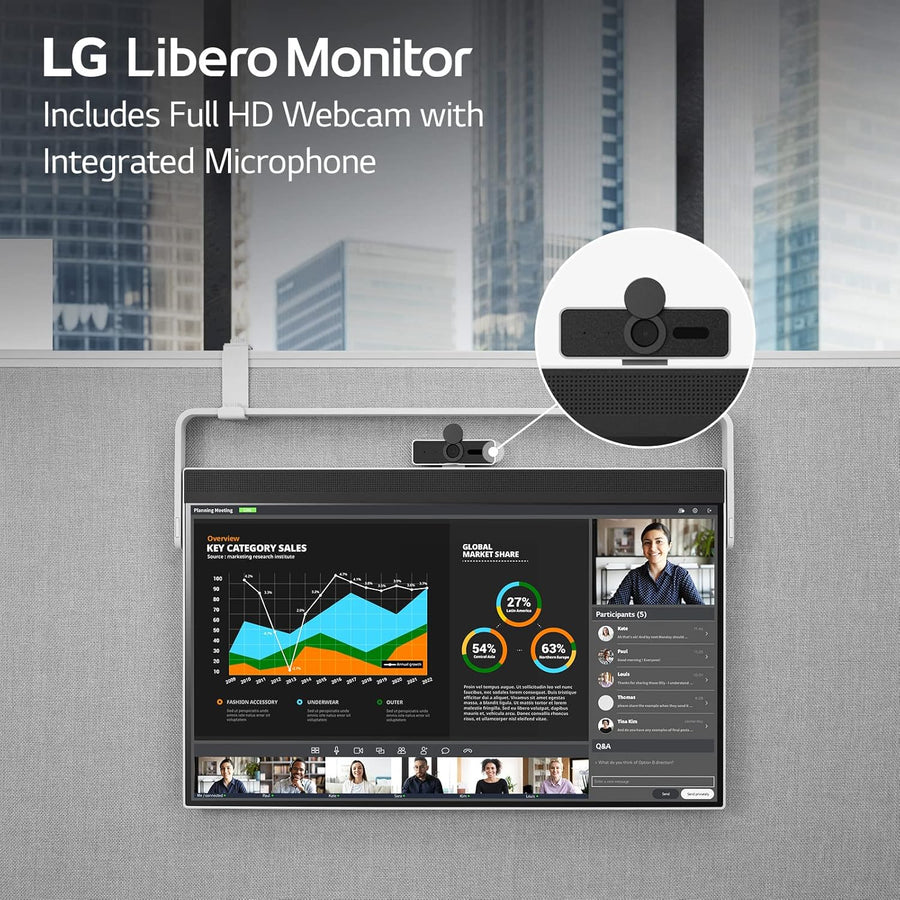LG 27MQ70QC-S.AUS 27" QHD IPS HDR 10 Libero Monitor
