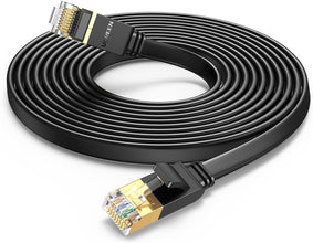 UGREEN Ethernet Cable Cat7 5M Gigabit Network Cord High-Speed Flat 10Gbps Shielded Internet Wire RJ45 Ethernet Cable Patch Compatible for Gaming PS5 PS4 PS3 Xbox Laptop Modem Router Computer