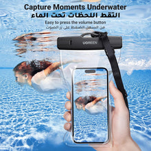 UGREEN Waterproof Phone Case, IPX8 Certified 30M Waterproof Phone Pouch Cellphone Dry Bag Case Fit for up to 7.2'' Compatible with iPhone 16/15/14/13 Series, S24 S25 Ultra 2 Pack
