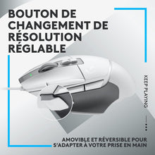 Logitech G Logitech G502 X Wired Gaming Mouse - LIGHTFORCE hybrid optical-mechanical primary switches, HERO 25K gaming sensor, compatible with PC - macOS/Windows - White