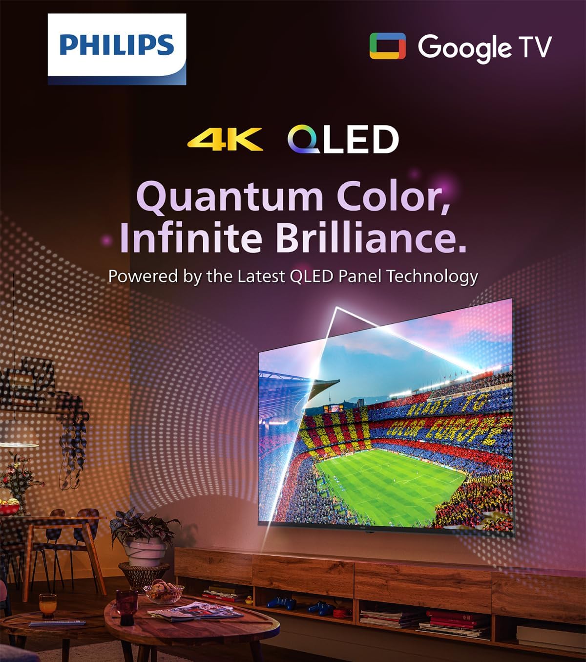 Philips 50 INCH QLED GOOGLE SMART TV 50PQT8169/56