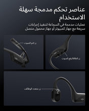 SHOKZ OpenComm2 UC 2025 Upgrade Bone Conduction Headset with USB-A adapter, Open-Ear Bluetooth Headphone with Noise Cancelling Mic, Wireless Earphone for Work, Call, Meeting, Driving, 16H Talktime