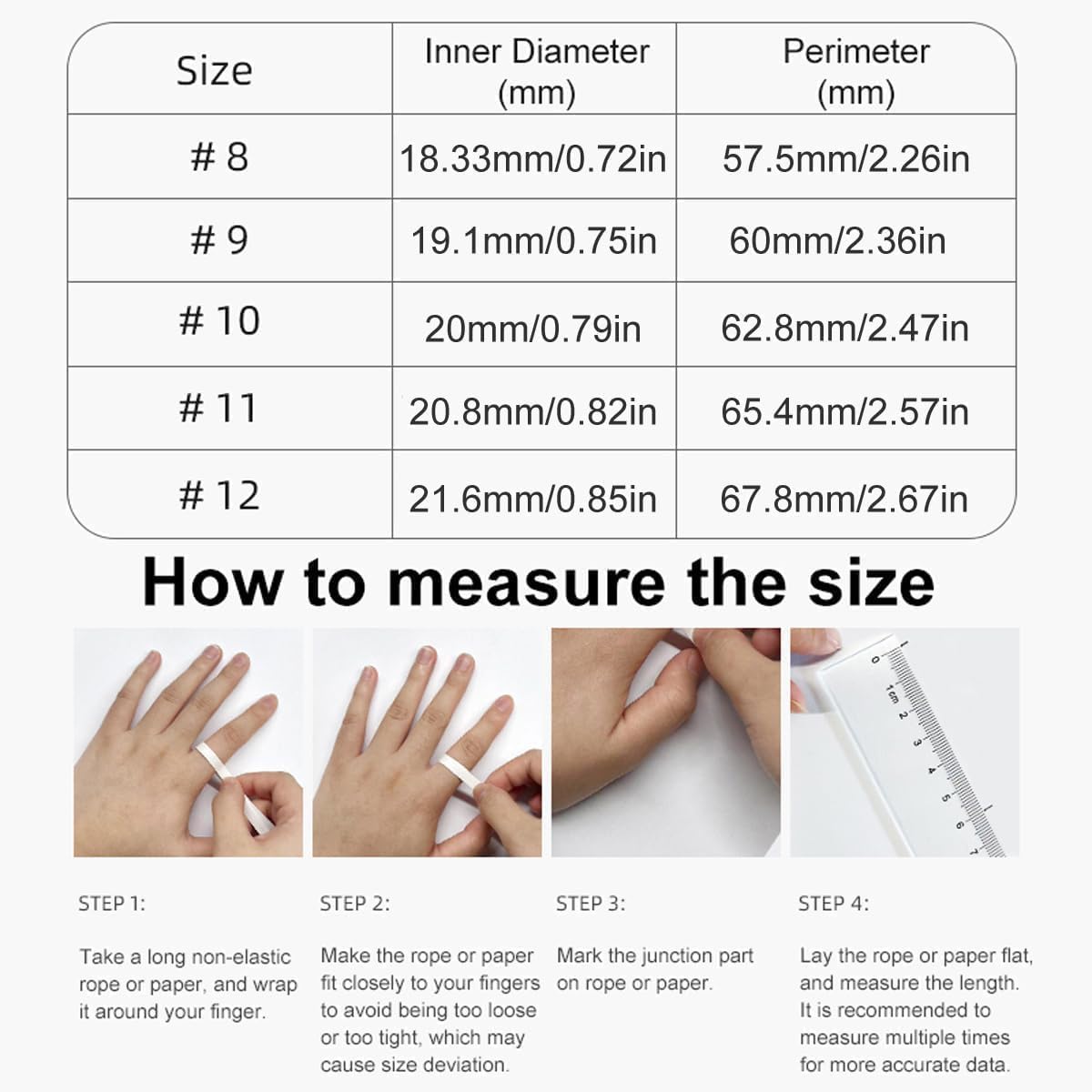 Smart Ring for Women and Men - Fitness Tracker With Heart Rate Monitor, Sleep Tracker, Pedometer, Calories and Step Counter - 5ATM Waterproof Health Ring for iOS Android