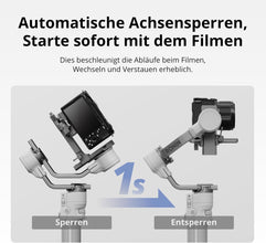 DJI RS 4 Mini Combo Gimbal Stabilizer for Camera Canon/Sony/Panasonic/Nikon/Fujifilm Car Axis Locks Intelligent Tracking 2kg Load Capacity Camera Gimbal Briefcase Handle