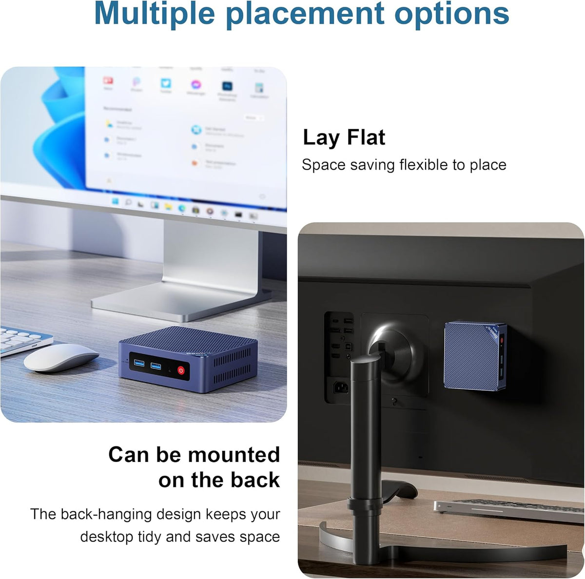 Beelink Mini S12 Pro Mini PC, Intel 12th N100(Up to 3.4GHz), 16GB DDR4 500GB M.2 SSD Mini Computers, Support 4K Dual HDMI Display/1000Mbps LAN/WiFi6/BT5.2/USB3.2/WOL Home/Office