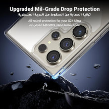 UGREEN Samsung Galaxy S24 Ultra Case Clear Cover, [MIL-Grade Protection], [Revolutionary iCrystal Tech], Anti-Scratch, Air-Guard Corners, Protective Slim Thin Transparent Case 6.8 inch for Women Men