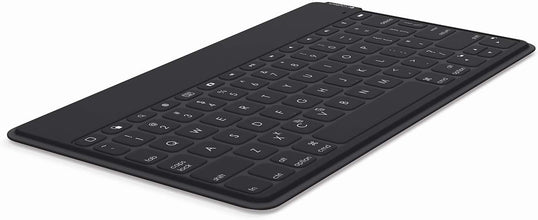 Logitech Keys-To-Go Wireless Bluetooth Keyboard For iPhone, iPad, Smartphone, Tablet, Android, Windows, Apple TV, Ultra-Thin, Ultra-Light, Short-Cut Keys, QWERTY UK Layout - Black