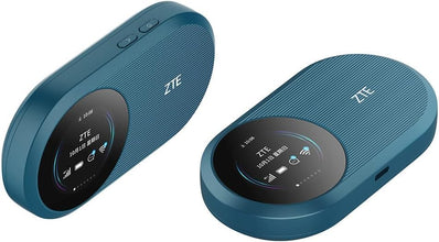 ZTE Wireless Mobile Wi-FI Router Pro U10S Pro,WiFi 6 Up to 287Mbps,3000mAh Unlock 4G LTE Pocket WiFi Router With Sim Card Slot And Type C Port-Blue