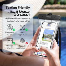 UGREEN Waterproof Phone Case, IPX8 Certified 30M Waterproof Phone Pouch Cellphone Dry Bag Case Fit for up to 7.2'' Compatible with iPhone 16/15/14/13 Series, S24 S25 Ultra 2 Pack