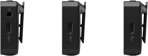 RØDE Wireless PRO Compact Wireless Microphone System with Lavaliers, Records 40Hrs 32-bit Float Audio, 128-bit Encryption, Up to 7 Hrs Bateries, Intelligent GainAssist, Content Creation, Black | WIPRO