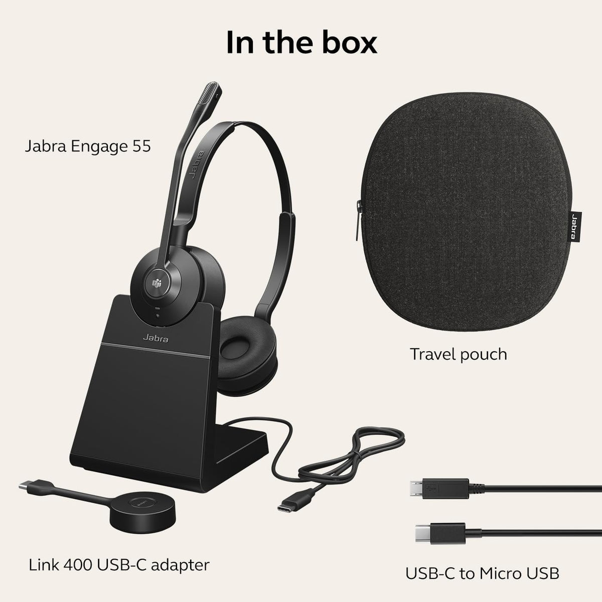 Jabra Engage 55 MS Stereo USB-C with CS