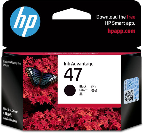 HP 47 Original Black Ultra Ink Advantage Cartridge
