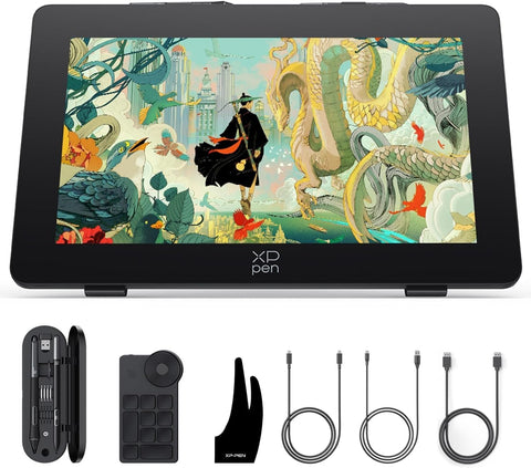 XPPen Artist Pro 24 Gen2 165hz Drawing Tablet with Screen, △E < 1 Graphic Tablet with Full Laminated AG Screen, Drawing Monitor with Dual 16384 Pen Pressure Battery-Free Stylus, Mini Keydial, 23.8