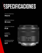 Canon EOS RF35MM F/1.8 MACRO IS STM, UAE version with official warranty