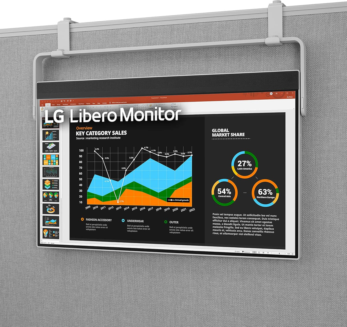LG 27MQ70QC-S.AUS 27" QHD IPS HDR 10 Libero Monitor with Detachable Full HD Webcam