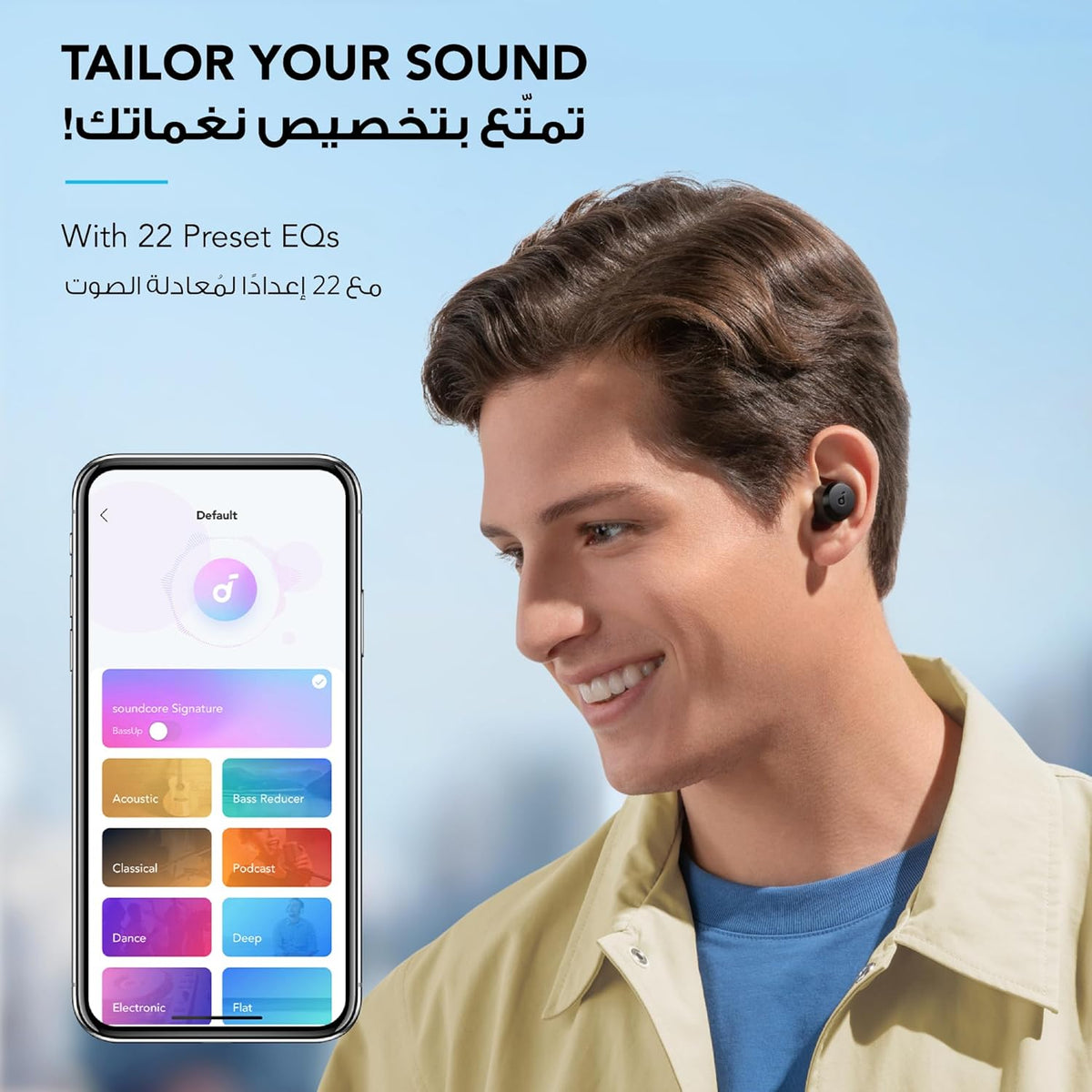 Soundcore by Anker A25i True Wireless Earbuds • Bluetooth 5.3 • App • Customized Sound • 28H Long Playtime • Water-Resistant • 2 Mics for AI Clear Calls • Single Earbud Mode