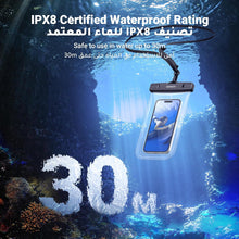 UGREEN Waterproof Phone Case, IPX8 Certified 30M Waterproof Phone Pouch Cellphone Dry Bag Case Fit for up to 7.2'' Compatible with iPhone 16/15/14/13 Series, S24 S25 Ultra 2 Pack