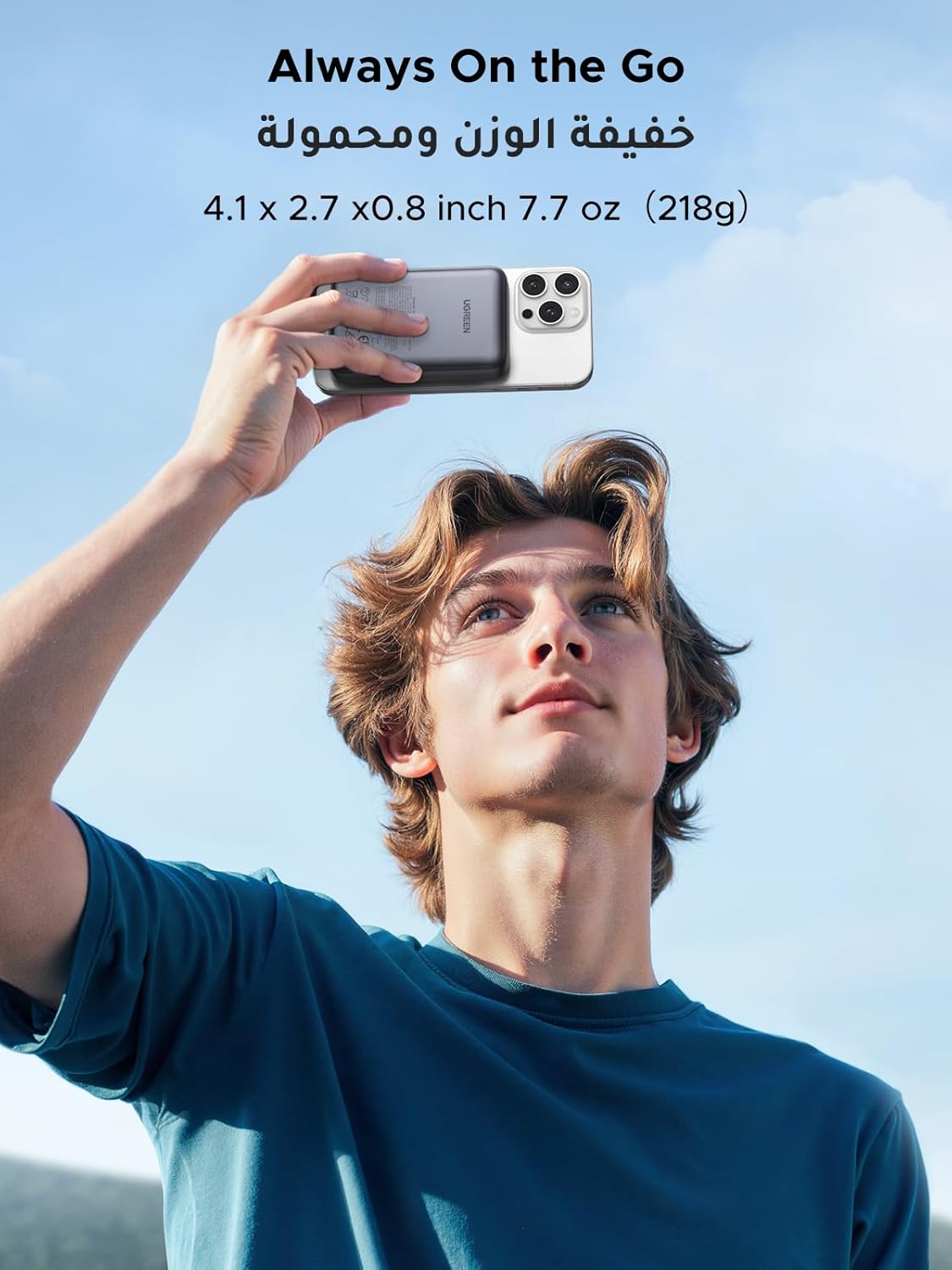 UGREEN Nexode Wireless Power Bank 10000mAh Qi2 Certified 15W Fast Charging Magnetic Mobile Phone Portable Charger PD20W USB C Battery Pack MagSafe iPhone Power Bank Compatible with iPhone 16-12 Series