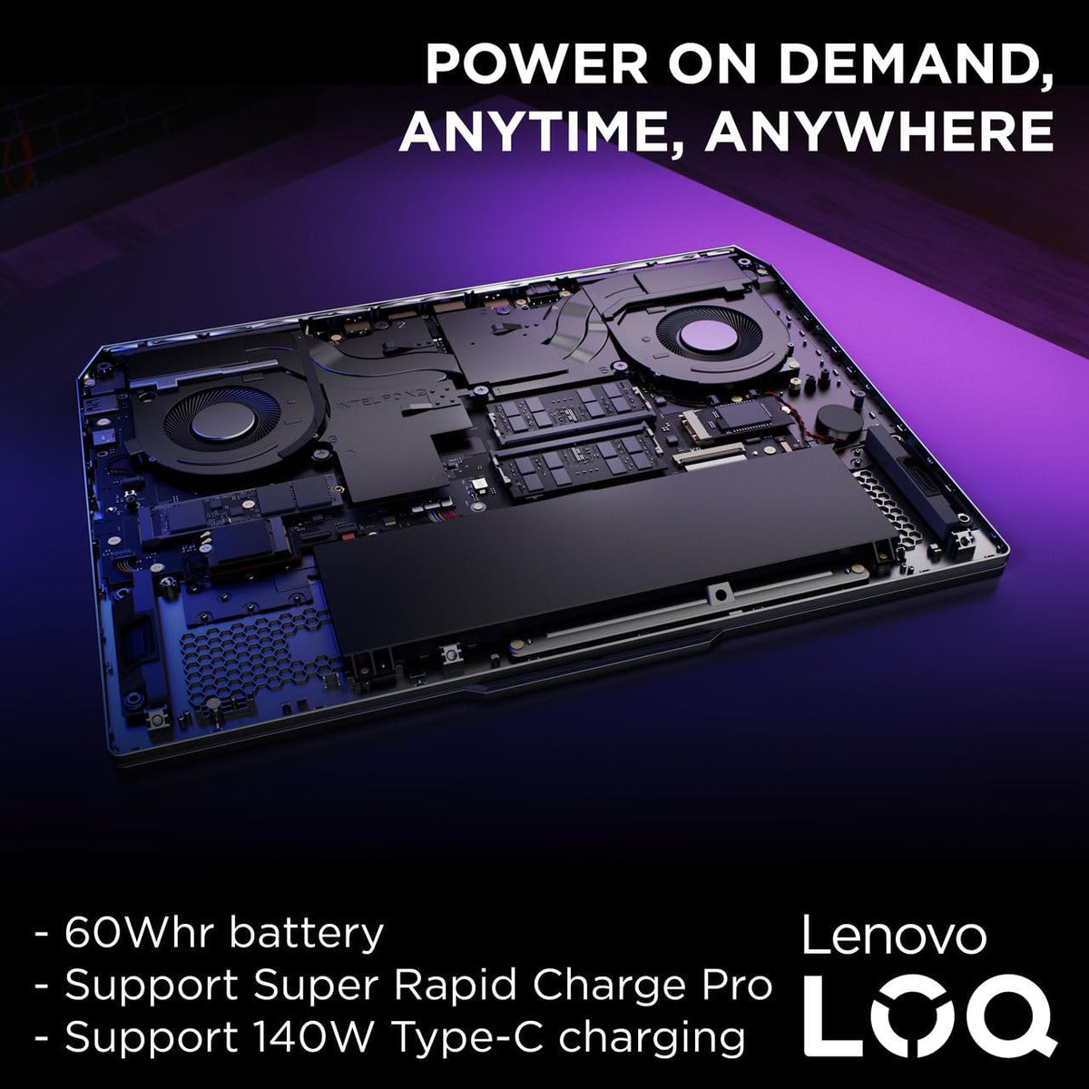 Lenovo LOQ 15IAX9 Gaming Laptop, 15.6"FHD 100% sRGB 144Hz Display, Intel i5-12450HX, 24GB RAM, 512GB SSD, NVIDIA RTX 3050 6GB, Backlit Eng-Arb, Win11, Luna Grey [83GS0095AX]