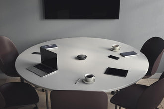 Jabra Speak 750 Speaker Phone - Microsoft Teams Certified Portable Conference Speaker with Bluetooth Adapter and USB - Connect with Laptops, Smartphones and Tablets- Black