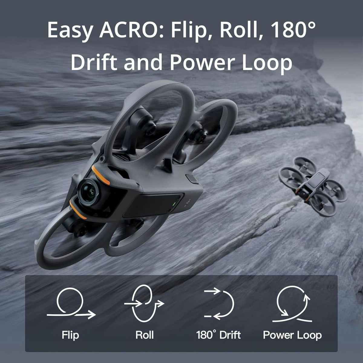 DJI Avata 2 Fly More Combo (1 Battery), FPV Drone with Camera 4K, Built-in Propeller Guard, Goggles 3 and RC Motion 3 Included,