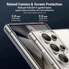 UGREEN Samsung Galaxy S24 Ultra Case Clear Cover, [MIL-Grade Protection], [Revolutionary iCrystal Tech], Anti-Scratch, Air-Guard Corners, Protective Slim Thin Transparent Case 6.8 inch for Women Men