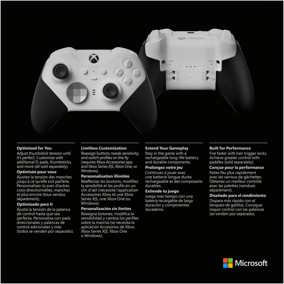 Xbox Elite Series 2 Core Wireless Controller Xbox Series X|S, Xbox One, and Windows Devices