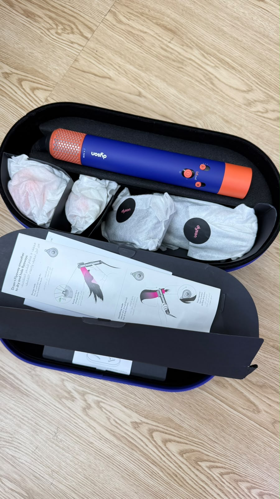 Dyson Airwrap i.d. HS08 Multi-Styler & Dryer – Vinca Blue/Topaz, Curly + Coily Edition (Like New)