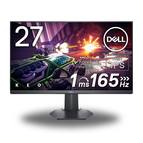 Dell G2722HS IPS 27 Inch 165Hz Gaming Monitor - (FHD) Full HD 1920 x 1080p, LED LCD Display, AMD FreeSync Premium and NVIDIA G-Sync Compatible, HDMI, DisplayPort, Thin Bezel - Black