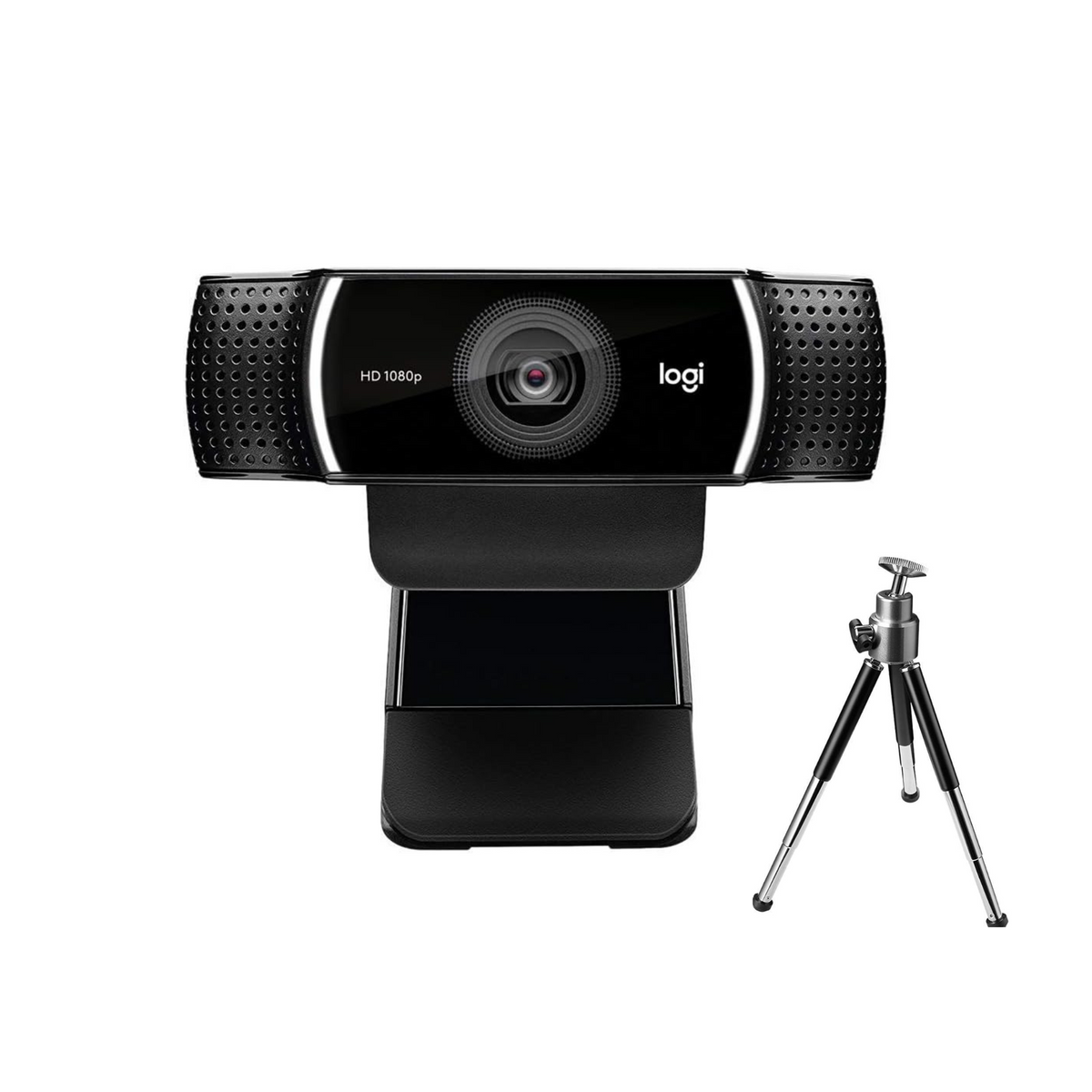 Logitech C922 Pro Stream Webcam, HD 1080p/30fps Hyperfast Streaming, Stereo Audio, HD light correction, Autofocus, - Black