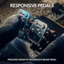 Logitech G923 Racing Wheel and Pedals, TRUEFORCE up to 1000 Hz Force Feedback, Responsive Driving Design,  for PS5, PS4, PC, Mac - Black