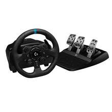 Logitech G923 Racing Wheel and Pedals, TRUEFORCE up to 1000 Hz Force Feedback, Responsive Driving Design,  for PS5, PS4, PC, Mac - Black