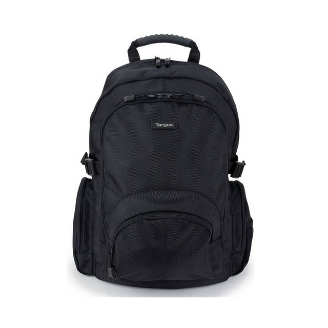 Targus Classic 15.6" Laptop Backpack, Adjustable Fasteners Black | CN600