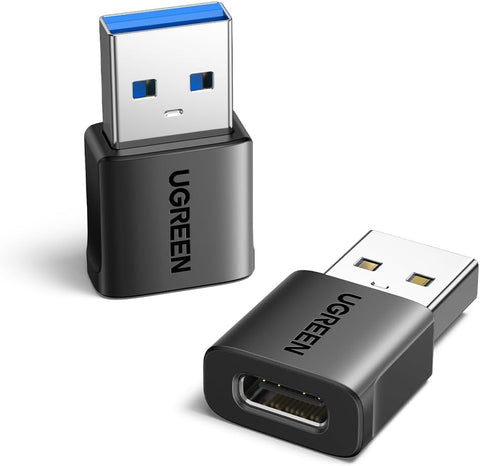 UGREEN USB C to USB Adapter 2Pack 10Gbps Type C to A Connector, C Female to A Male Adapter, TypeC Converter for iPad Pro Air, iPhone16 Pro Max,Galaxy S23 S24 Ultra