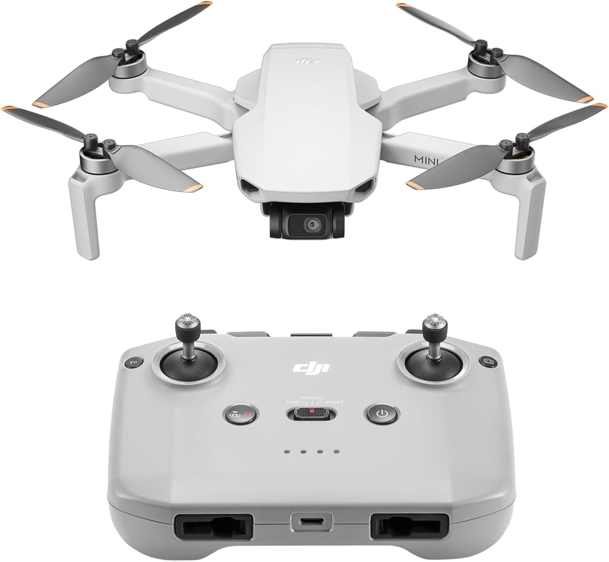 dji Mini 4K Fly More Combo, Drone with 4K UHD Camera for Adults, Under 249 g, 3-Axis Gimbal Stabilization, 10km Video Transmission, Auto Return, 3 Batteries for 93-Min Max Flight Time, QuickShots