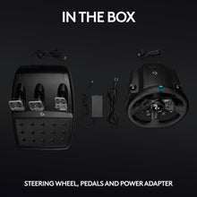 Logitech G923 Racing Wheel and Pedals, TRUEFORCE up to 1000 Hz Force Feedback, Responsive Driving Design,  for PS5, PS4, PC, Mac - Black