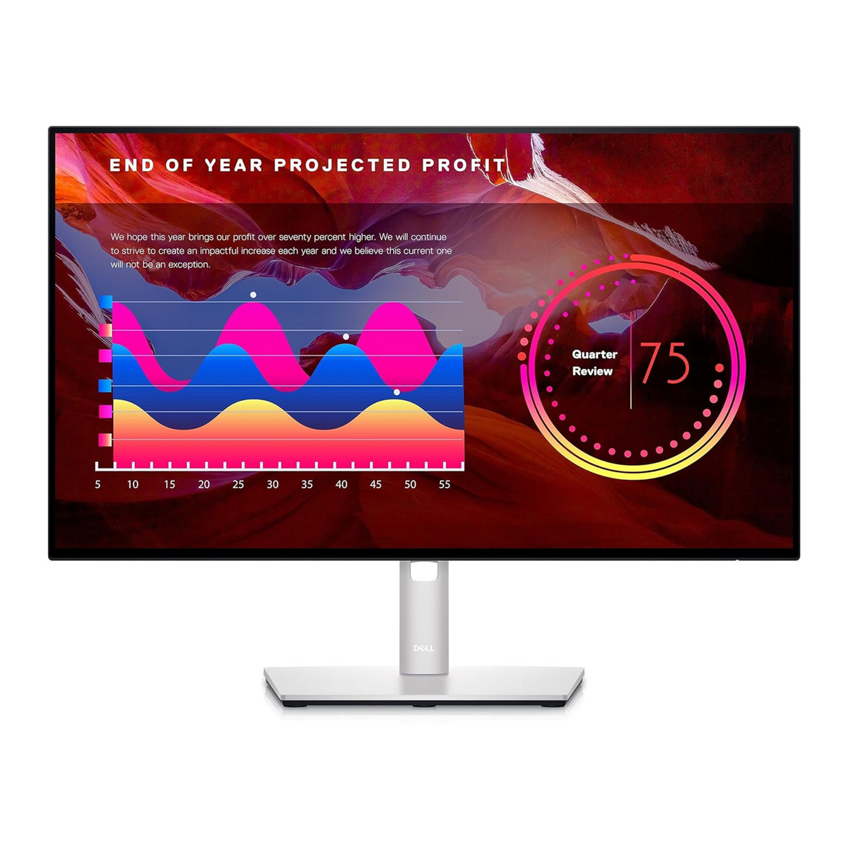 Dell UltraSharp 24 Monitor – U2422H Ultra Sharp 24" IPS Boarderless 4 Sided Infinity Edge || HDMI || RJ 245 || USB || USB-C || Full HD