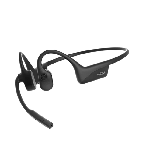 SHOKZ OpenComm2 2025 Upgrade Bone Conduction Headset, Open-Ear Bluetooth Headphones with Noise Cancelling Mic, Wireless Earphones for Work, Call, Meeting, Driving, 16H Talktime