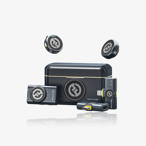 Hollyland LARK M2 DUO Combo Wireless Mic | CamCity Dubai