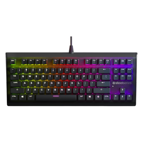 SteelSeries Apex M750 TKL RGB Tenkeyless Mechanical Gaming Keyboard - Aluminum Frame - RGB LED Backlit - Linear & Quiet Switch - Discord Notifications | 64720 (Electronic Games)