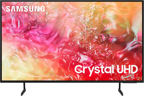 Samsung 55 Inch Crystal UHD TV, DU7000, 4K, PurColor, 4K Upscaling, Samsung TV Plus, Q-Symphony, Tizen Smart TV, UA55DU7000UXZN (2024 - UAE Version)