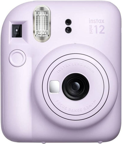 Fujifilm Instax Mini 12 Instant Camera, 60mm Lens, Automatic Exposure, 90 Seconds Developing Time, Automatic Light Adjustment, Automatic Film Ejection, Lilac Purple | 16806286