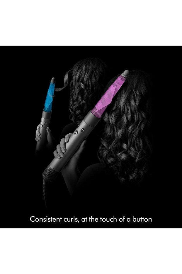 Dyson Airwrap i.d.™ Multi-styler And Dryer Straight+Wavy Hair, 110000 RPM Motor, Coanda Airflow, Bluetooth Wireless Technology, Conical Barrel, Anti-Snag Loop Brush, Amber Silk/Pink Champagne | HS08