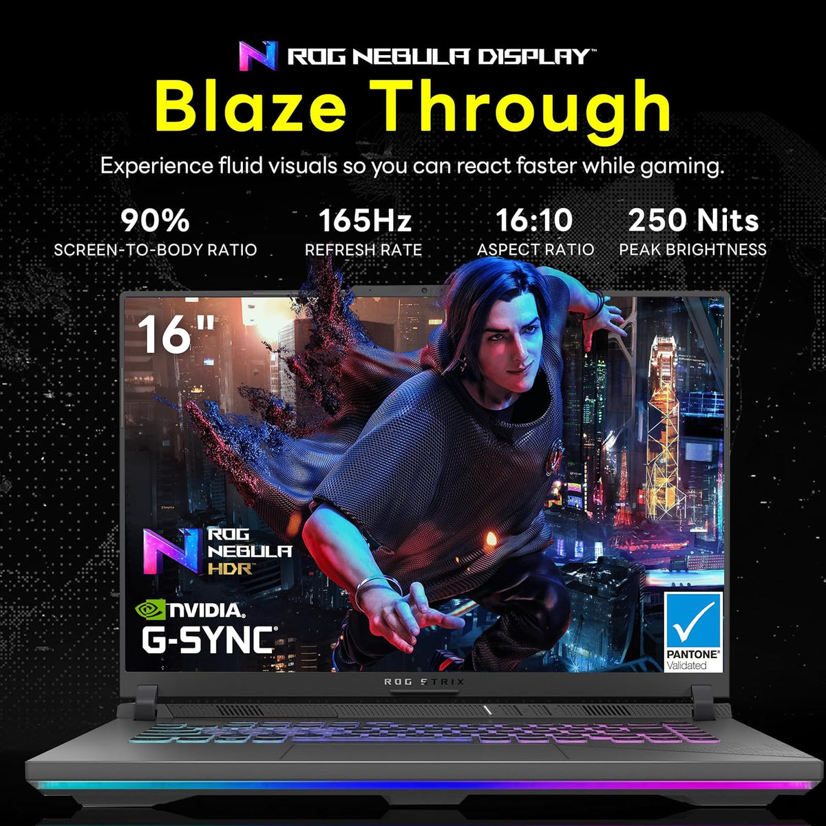 ASUS ROG Strix G16 16" 165Hz FHD Gaming Laptop, Intel i9-13980HX, 64GB DDR5, 2TB SSD, NVIDIA GeForce RTX 4060 8GB, Backlit Keyboard, HD Webcam, Wi-Fi 6E, Gray, Win 11 Pro, 256GB Docking Station Set