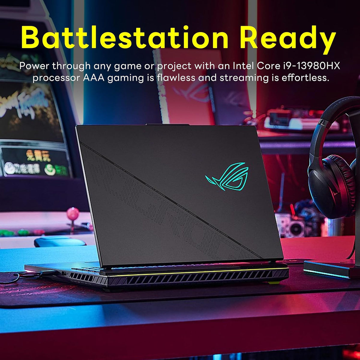 ASUS ROG Strix G16 16" 165Hz FHD Gaming Laptop, Intel i9-13980HX, 64GB DDR5, 2TB SSD, NVIDIA GeForce RTX 4060 8GB, Backlit Keyboard, HD Webcam, Wi-Fi 6E, Gray, Win 11 Pro, 256GB Docking Station Set