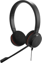 Jabra Evolve 20 Microsoft Teams Certified USB-C Stereo Corded Headset With Call Control Unit - Compact Mini USB (Black)