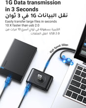UGREEN USB A Hub 3.0, 1.0M, 4 Ports Multiport Adapter Ultra Slim Data Hub Splitter Multiple USB Extension for Laptop, Desktop PC, Xbox, PS5, Mouse, Keyboard, Flash Drive, U Disk, Printer