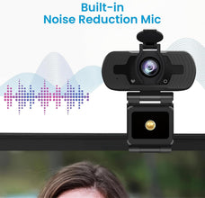 Generic 1080P Webcam with Microphone, HD webcam, Built-in noise Reduction Mics, Plug and Play USB Webcam for laptops, desktops, YouTube, Facebook