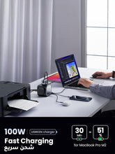 UGREEN 100W Power Strip USB C Charger, 6-in-1 DigiNest Pro Charging Station Multiport Extension Cord, Fast Charger Plug with 2×AC Outlets,3×USB C,1×USB A, 1.8M Extension Lead for Desktop, Home, Office
